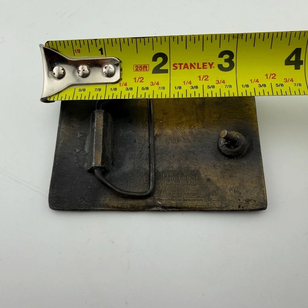 Vintage Belt Buckle Brass Good Highway Patrol Police Motorcycle‎ Vintage